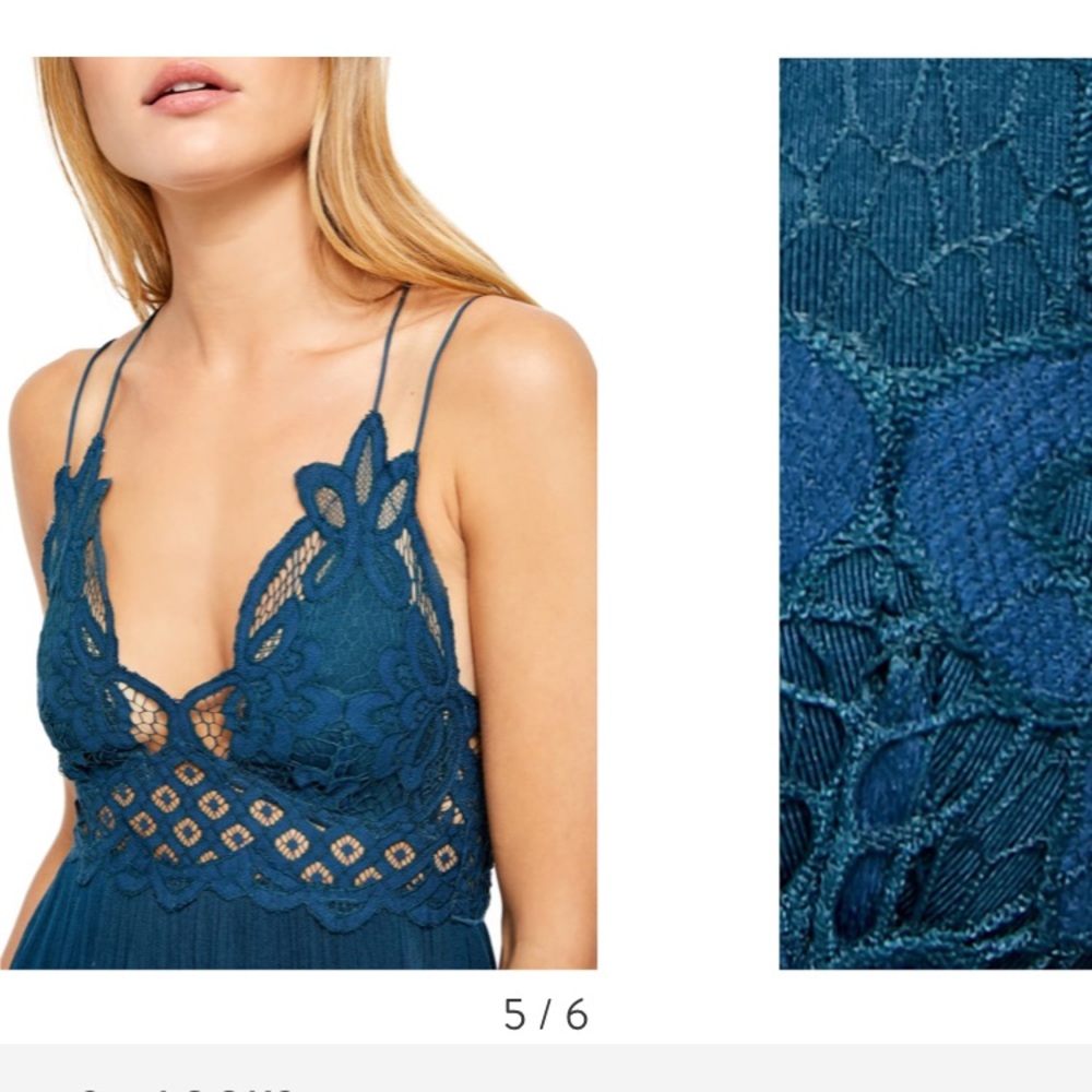 Free People Adella Maxi Dress in Turquoise